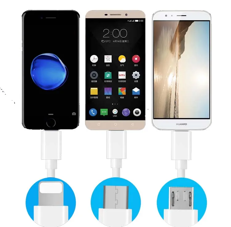 
3FT TPE 1m cell phone 3 in one usb3.0 12v Power 5V 3A type c charging 3in 1 charger usb cable 