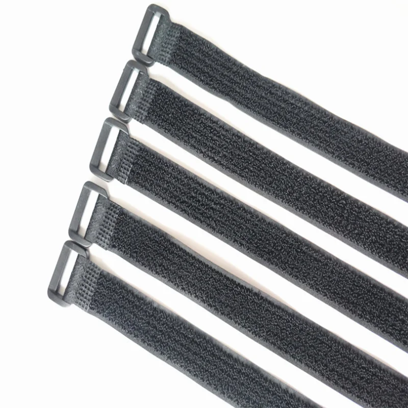 Reusable Custom Logo Hook And Loop Cable Tie Cinch Buckle Strap