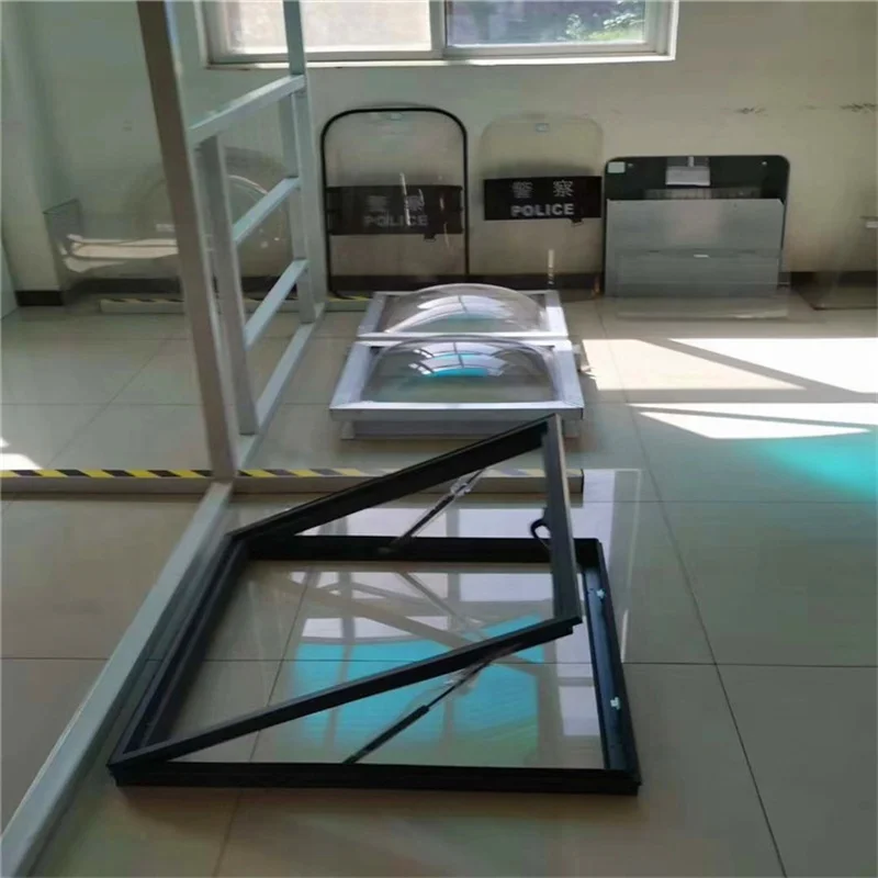 Top Open Aluminium Vertical Lift up Frame Electric Roof Window polycarbonate Skylight with aluminium frame