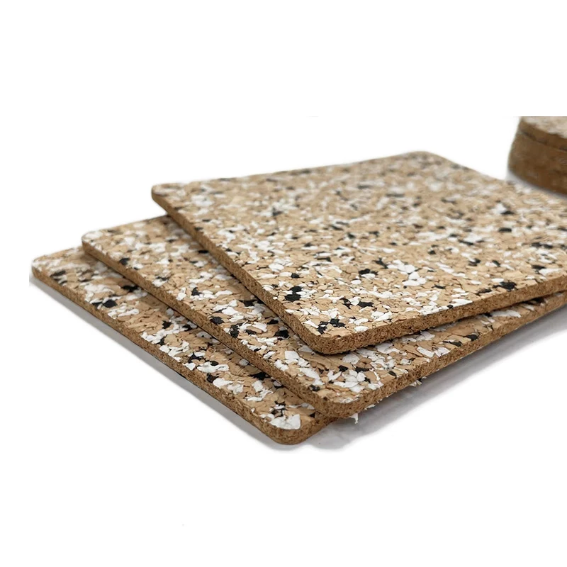 New Design Wedding Farmhouse Kitchen Table Mat Decor Multi Color Natural Wooden Round Cork Coasters for Drinks