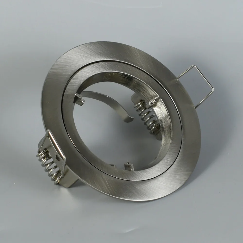 Rotatable Round GU10 MR16 Frame Holder Cutout 70-80mm Aluminum GU10 Module Spots Led spotlights Fixture Frames