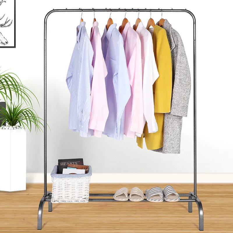 Hot sale Bedroom Furniture Metal Hanging Coat Rack Shoe Storage Rack Clothes Rack With Hooks