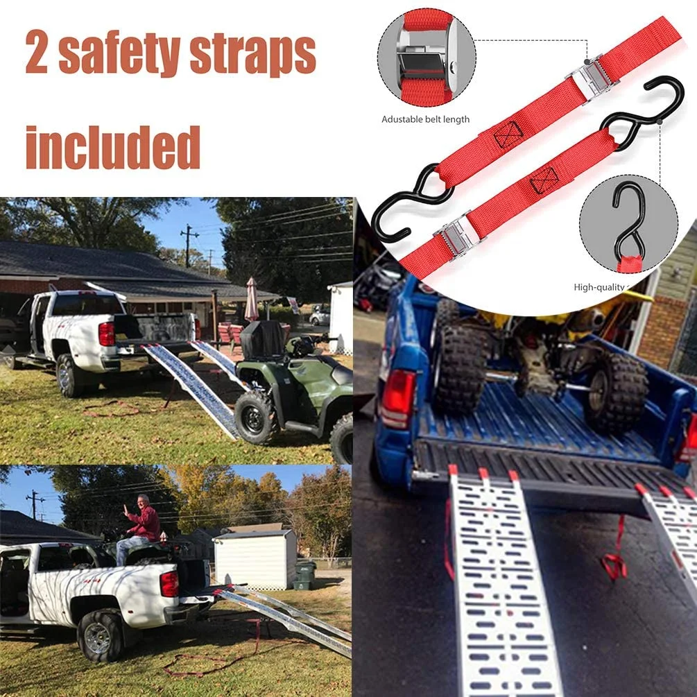 High quality 340KG portable ramp car aluminum loading ramps adjustable ramp for ATV