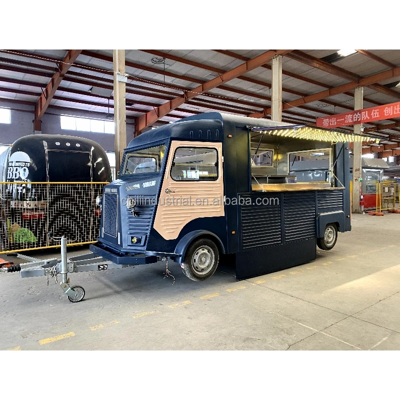 Turnkey DOT registered vintage food cart mobile catering trailer with VIN USA standard