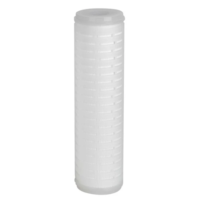 Absolute Rating 0.1 0.22 0.45 micron  Pleated Asymmetric PES Membrane Microporous Filter Cartridge For Bottled Water Filtration