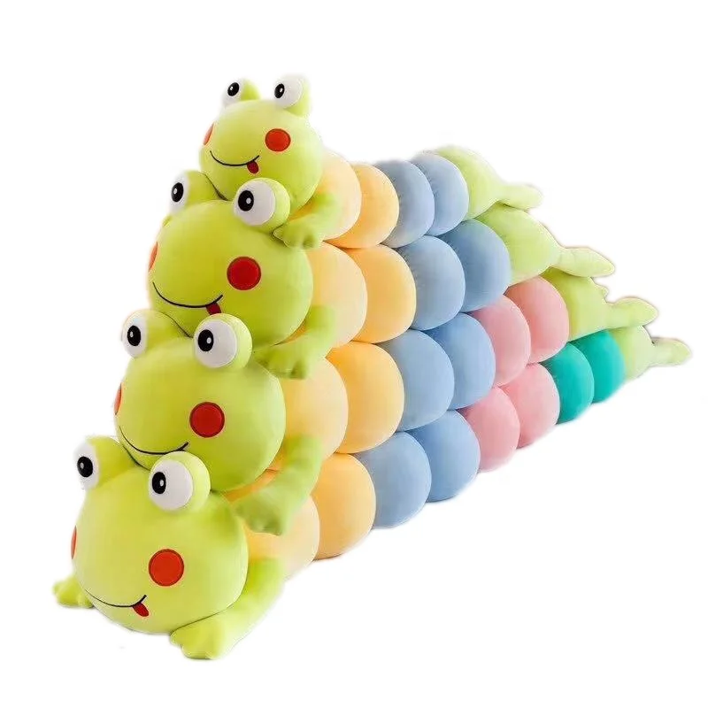 Colorful Soft worm animal stuffed Plush Toy Big Plush Worm Toys