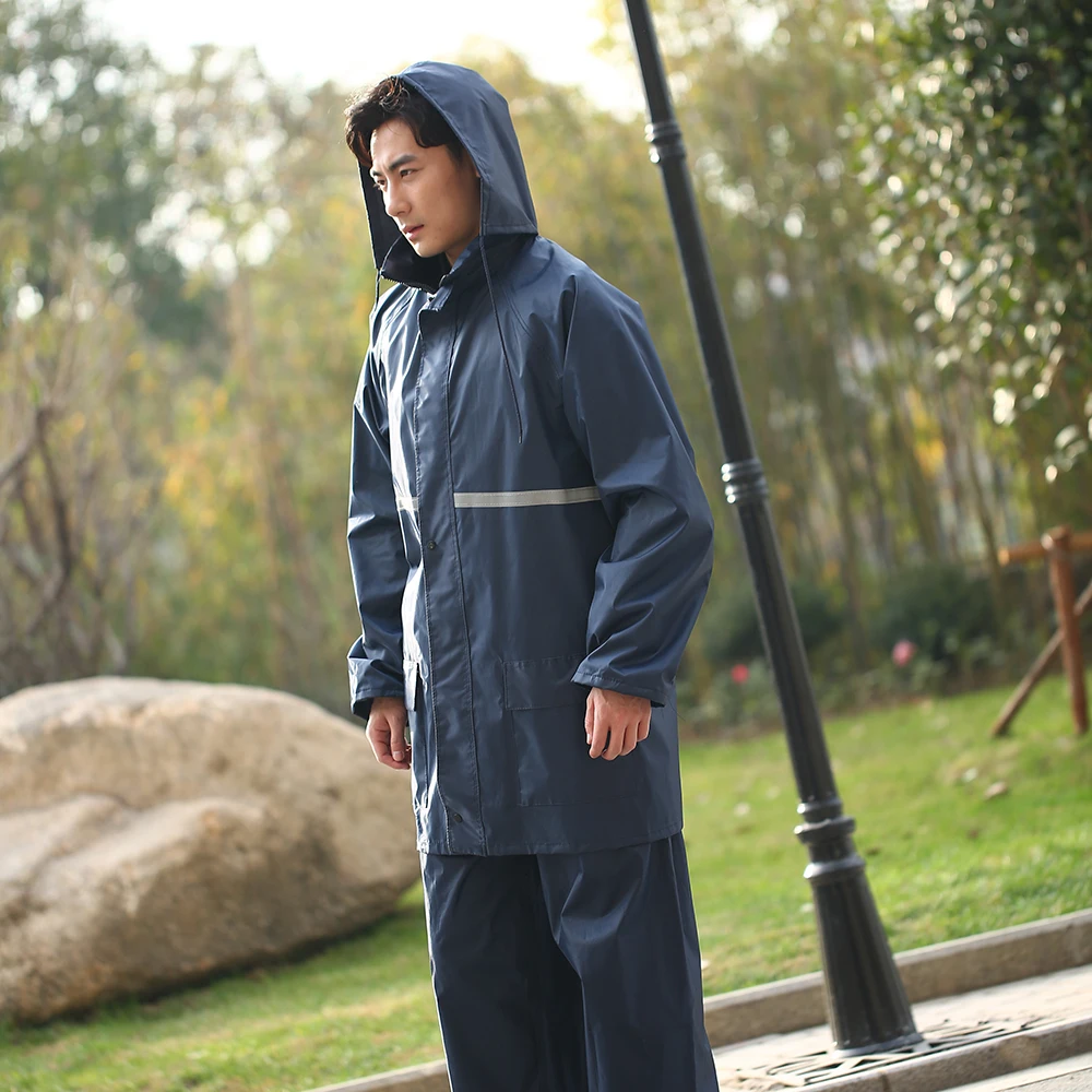 Waterproof Reflective Jacket Rain Coat Reflective Green Rainsuit