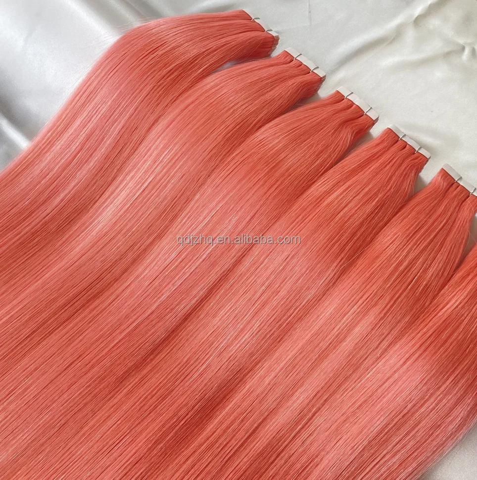 Top quality cambodian tape in hair  extension tape ins cuticle aligned human hair slim tape in hair extensions
