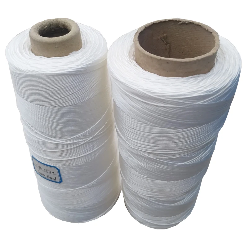 High temperature resistance 800 centigrade high silica sewing thread