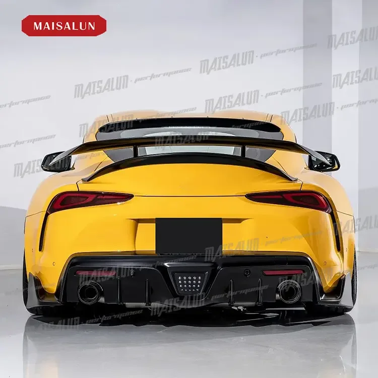 AIM Style Carbon Fiber Body Kit For Toyota Supra A90 Front Lip Diffuser Spoiler Side Skirt 2019-2020