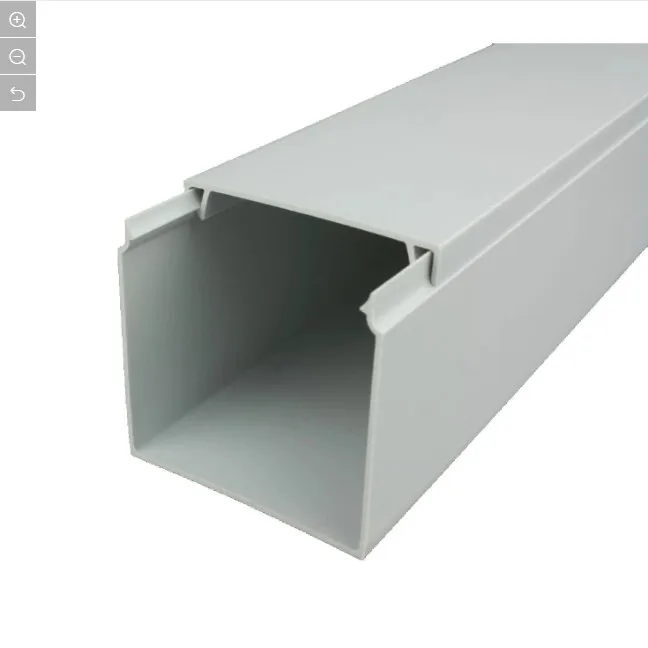 PVC Wiring Cable Ducts Plastic Electrical Cable Tray Decorative PVC Network Cable Trunking Clear Cover White OEM
