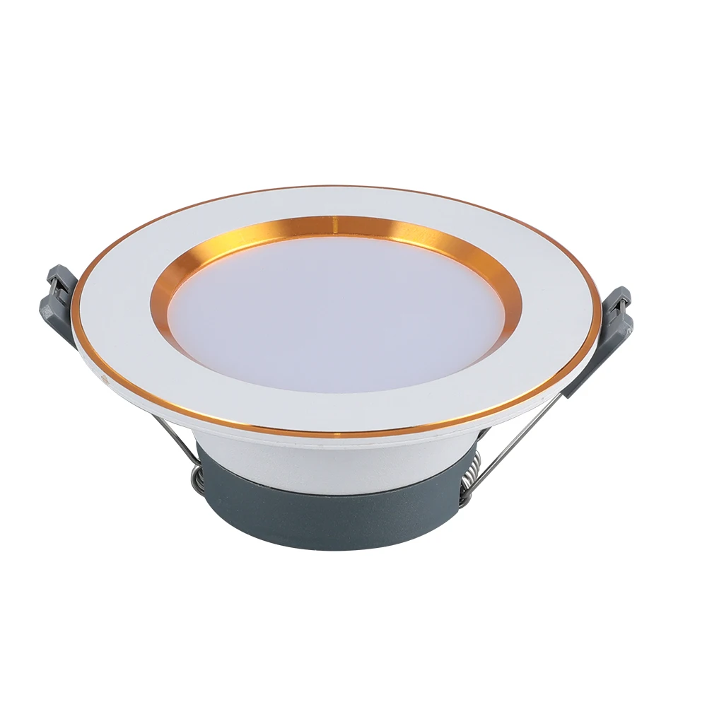 New Indoor Lighting Decor Three Colors Changing Downlight Recessed Led Ceiling Honeycomb Spotlights 180-265V Aluminum LED Lamp