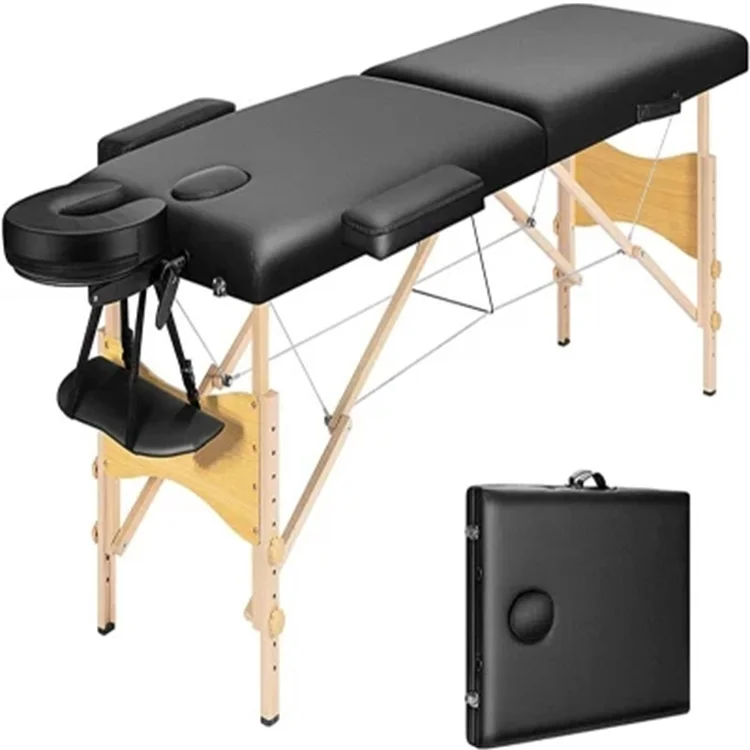 2022most preferential  Wholesale Adjustable Aluminum Spa Bed Portable Facial Salon Tattoo Table