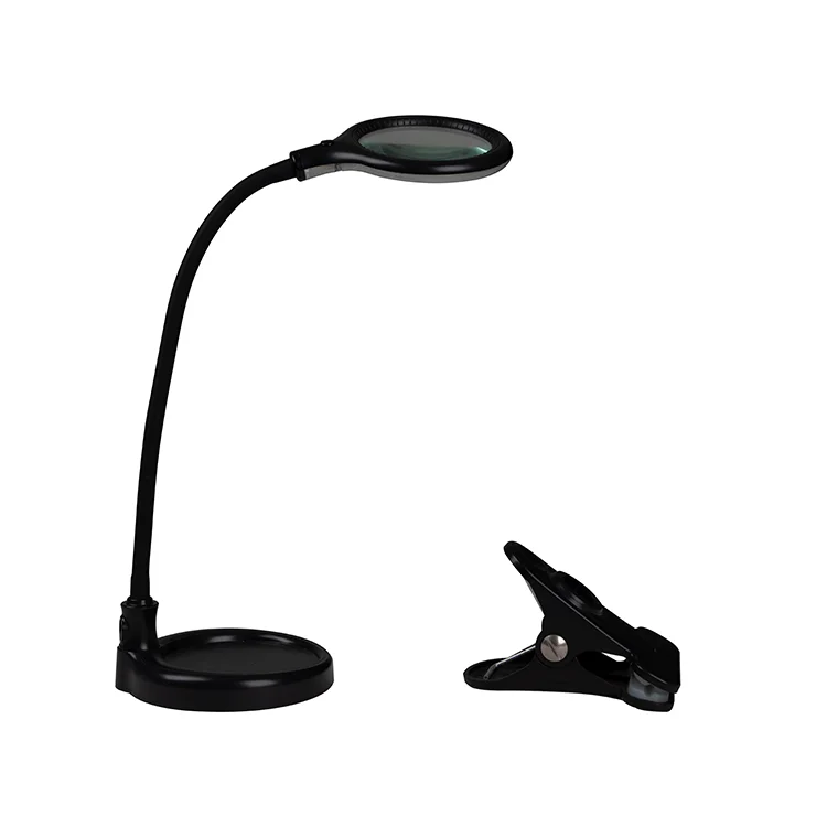 Hot Sell LED Desk Lamp Illuminated Magnifying Glass Loupe, Large Lens Fashion Reading Magnifier With Led Light