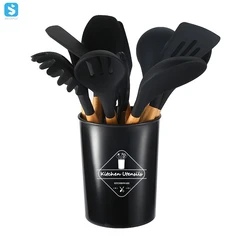 12 Pcs Kitchen Accessories Silicone Cooking Tool Kitchen Utensil Set Non Stick Utensilios de Cocina Silicone Kitchen Utensils