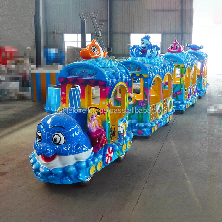 The Most Popular Family Game Rides Train Beautiful Electric Trackless Train Funny Kids Rides for Theme Park