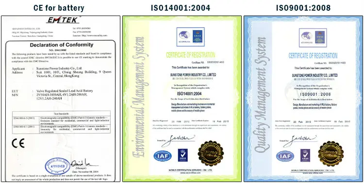 Sunstone Free Maintenance Deep Cycle 12V250AH AGM Battery VRLA Home Energy Wholesale Price Solar Inverter Storage System Battery