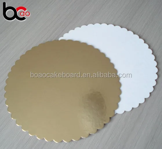 Wholesale Cardboard Cakeboard Gold Disposable Large Paper Round Cake Boards Supplier For Cake Base