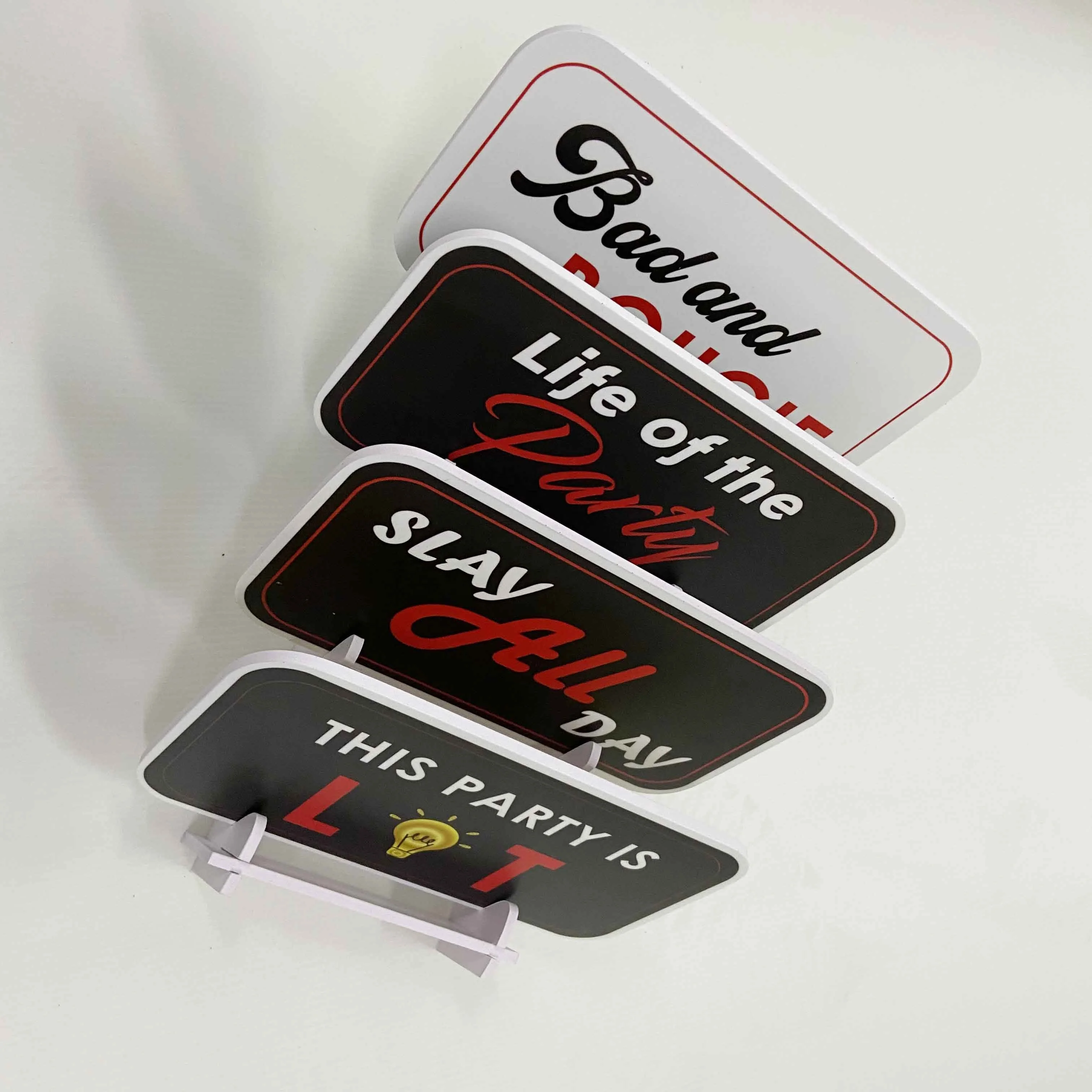 20 Designs 8x10 Double Sided Wedding Photo Booth Wedding Props Photo Booth Signs