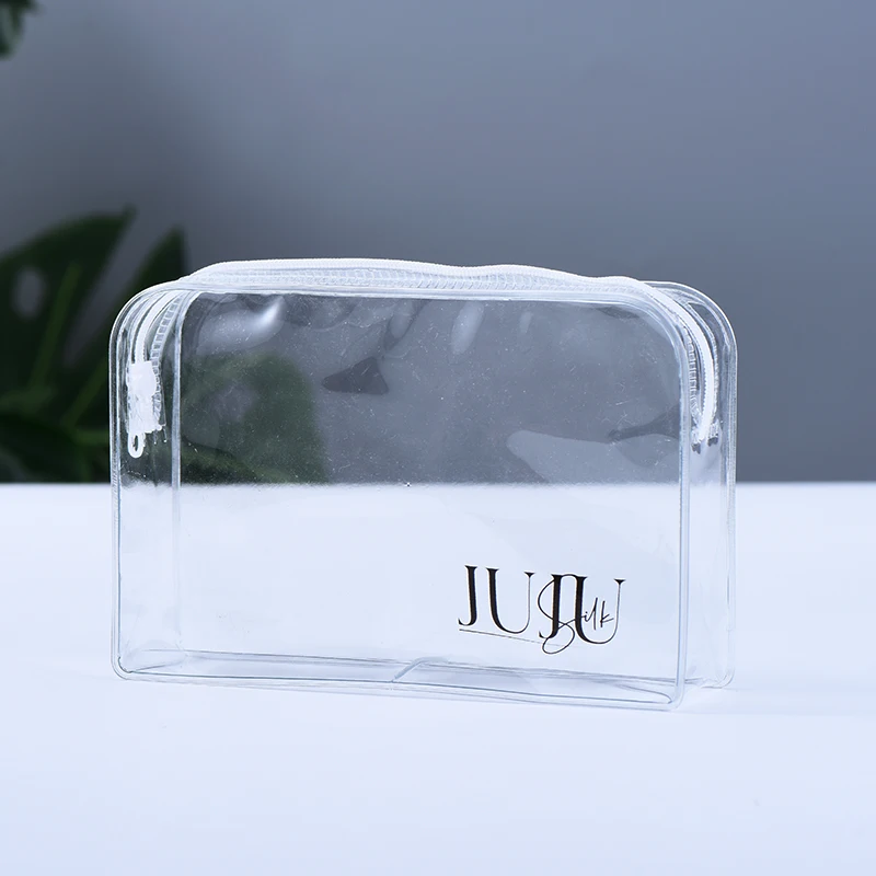 Hot Selling custom colorful plastic pvc clear makeup zipper bag eva tpu plastic pvc clear cosmetic bag