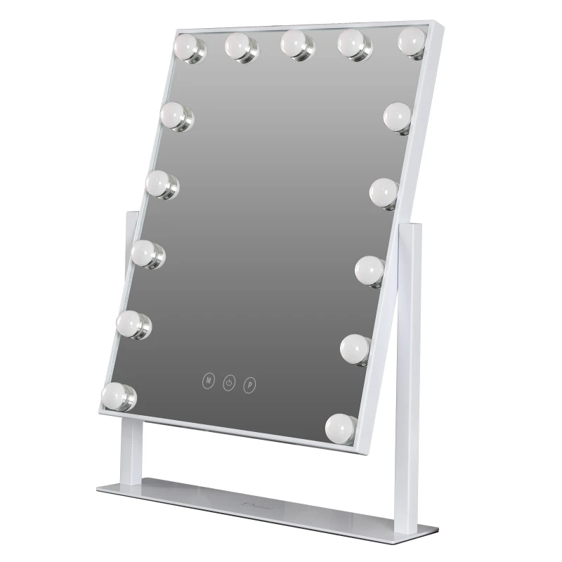 Square Led Makeup Mirror Hollywood Mirror Professional Factory Custom Logo and Color Plastic China Silver Round Cosmetic Mirror