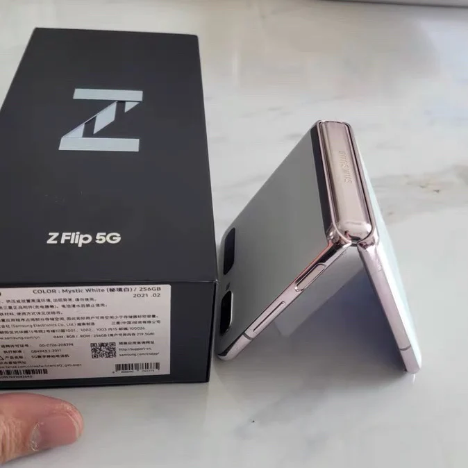 
Used Unlocked Refurbished Cell Phones for Samsung Galaxy Z Flip 5G 8GB + 256GB Celulares for Samsung Second Hand Folding Phone 