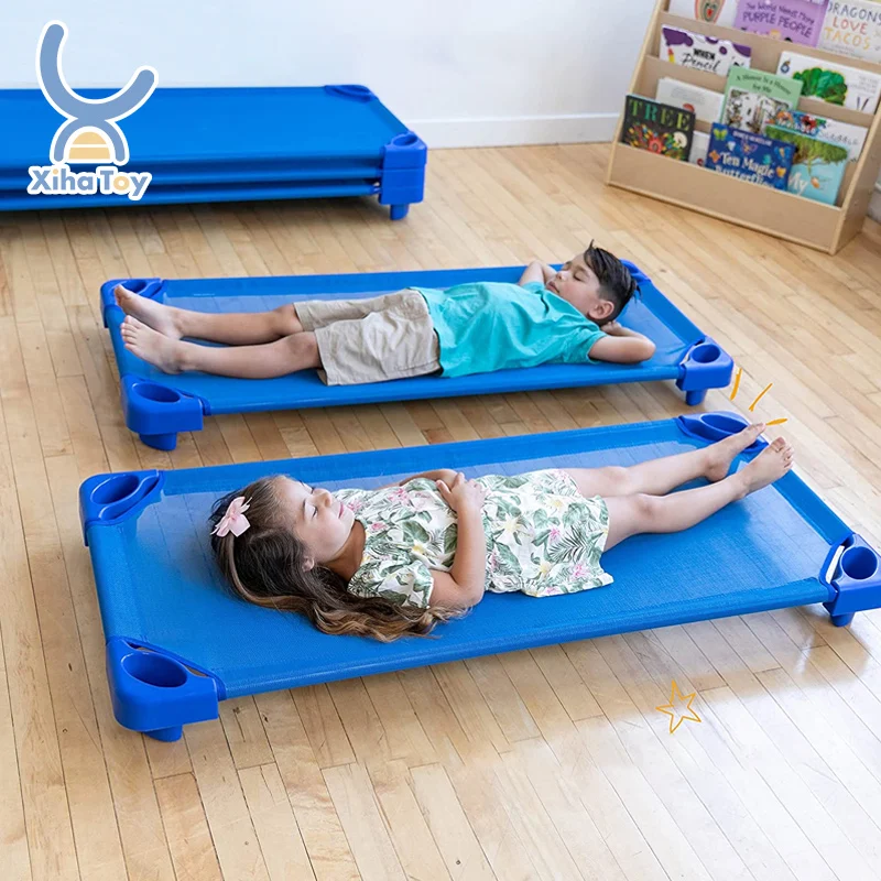 Детская мебель для дошкольного возраста детская кроватка Montessori Daycare Bed Pack из 4 разноцветных пластиковых