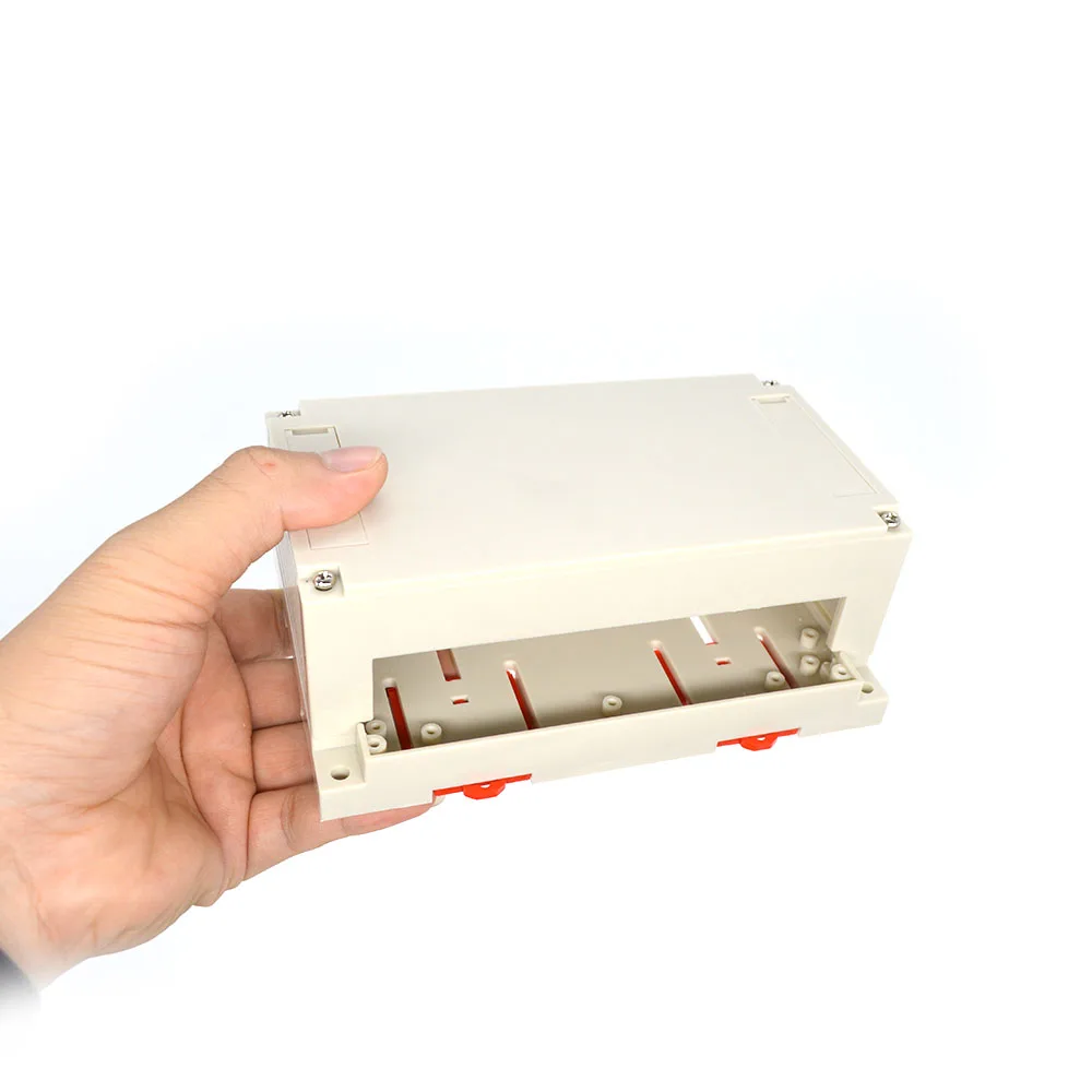 Wall mounting plastic din rail industrial control abs housing instrument box for pcb