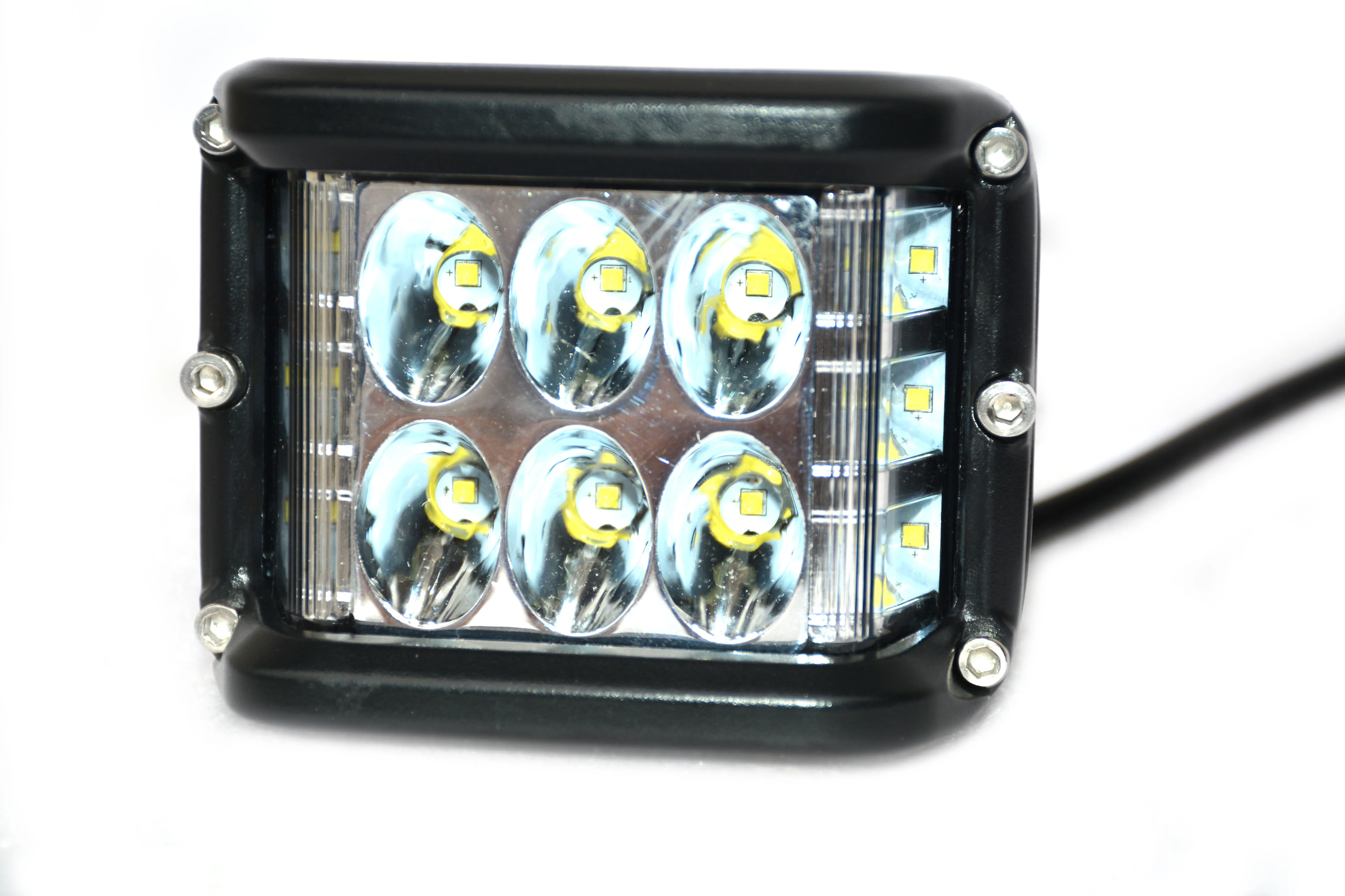 
Auto lighting system 12V 24 Volt White Amber Red Blue Dual Color 36W Pods Offroad Flashing Truck Strobe Car Led Work Light 60W 