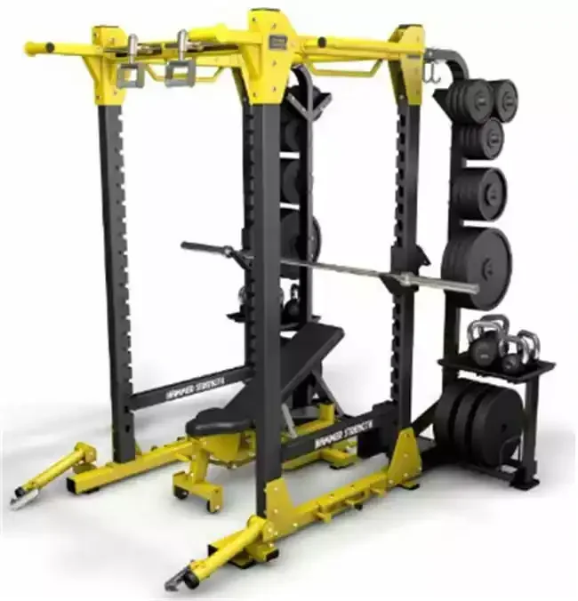 Power Rack Cable Crossover 3D Multifunctional Commercial Functional Trainer Gym Multi Smith Machine