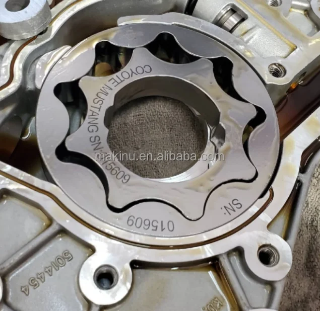 CNC Machined Custom LOGO 4140 billet steel oil pump gear for Reimax Nissan Tb48