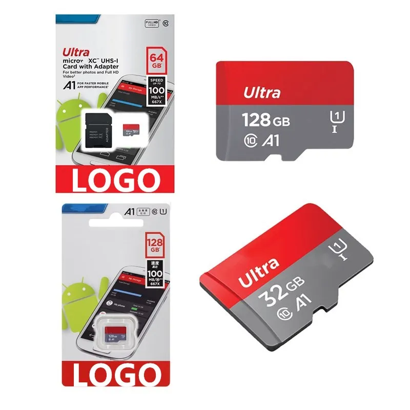 Top sales 100% original High Speed SD card 8GB 16GB 32GB 64GB 128GB memory cards memoria sd with adaptor for SanDiskk
