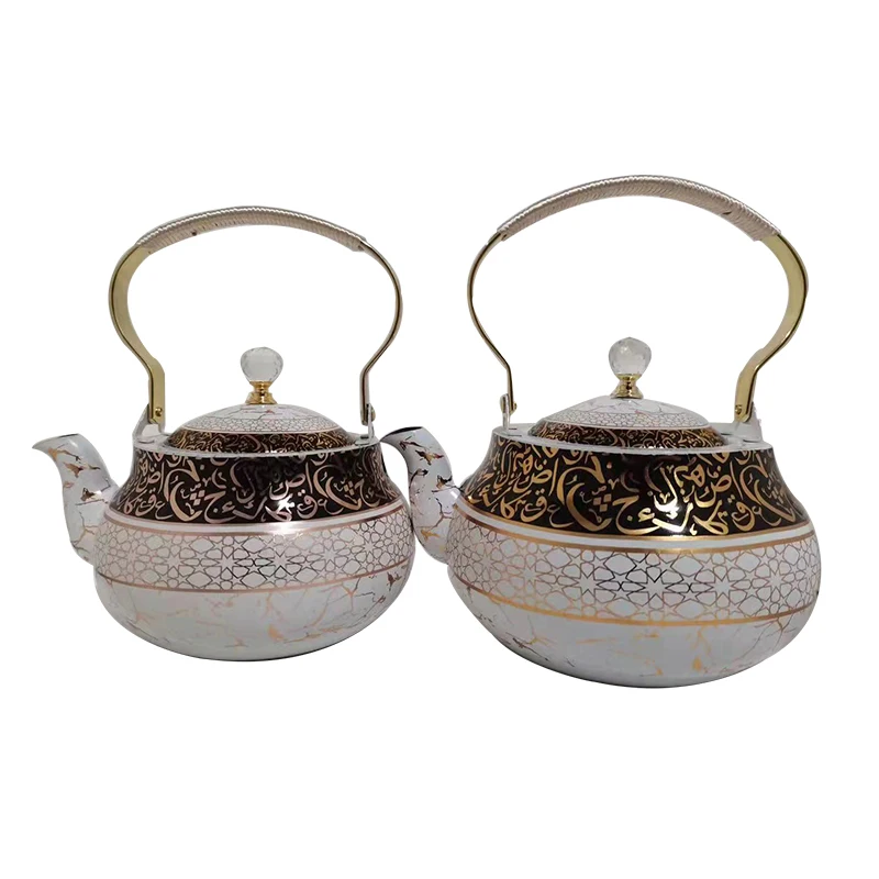 2l Teapot white Pot  for Loose Tea Stainless Steel arabic coffee  Pot Strainer Office Hot Water