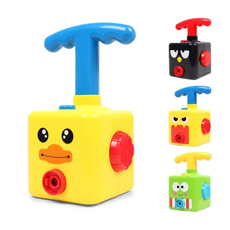 Hot Selling Inflatable Balloon and Car Toy Power Set Hand Pressure Air Launcher for Children