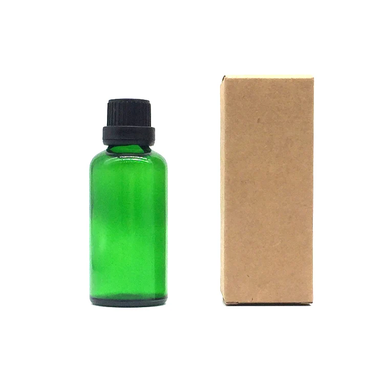 Small Black Craft Kraft Paper Boxes 5ml to 100ml Essential Oil Bottle Packing White and Black Options Available