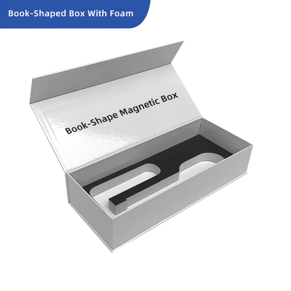 Luxury Custom Wholesale Rigid Cardboard Magnet Paper Packaging Magnetic Book Shape Style Boxes Book Shaped Gift Box