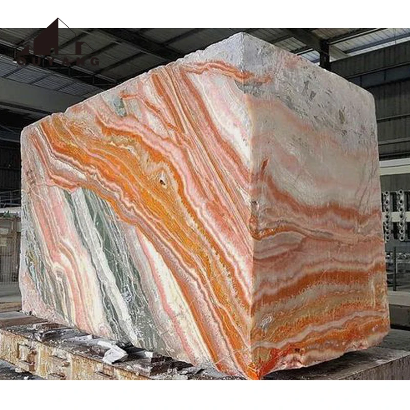 Customize Home Decoration Natural Stone Luxury Countertop Marble Dining Table Onyx Raw Stone Big Slab