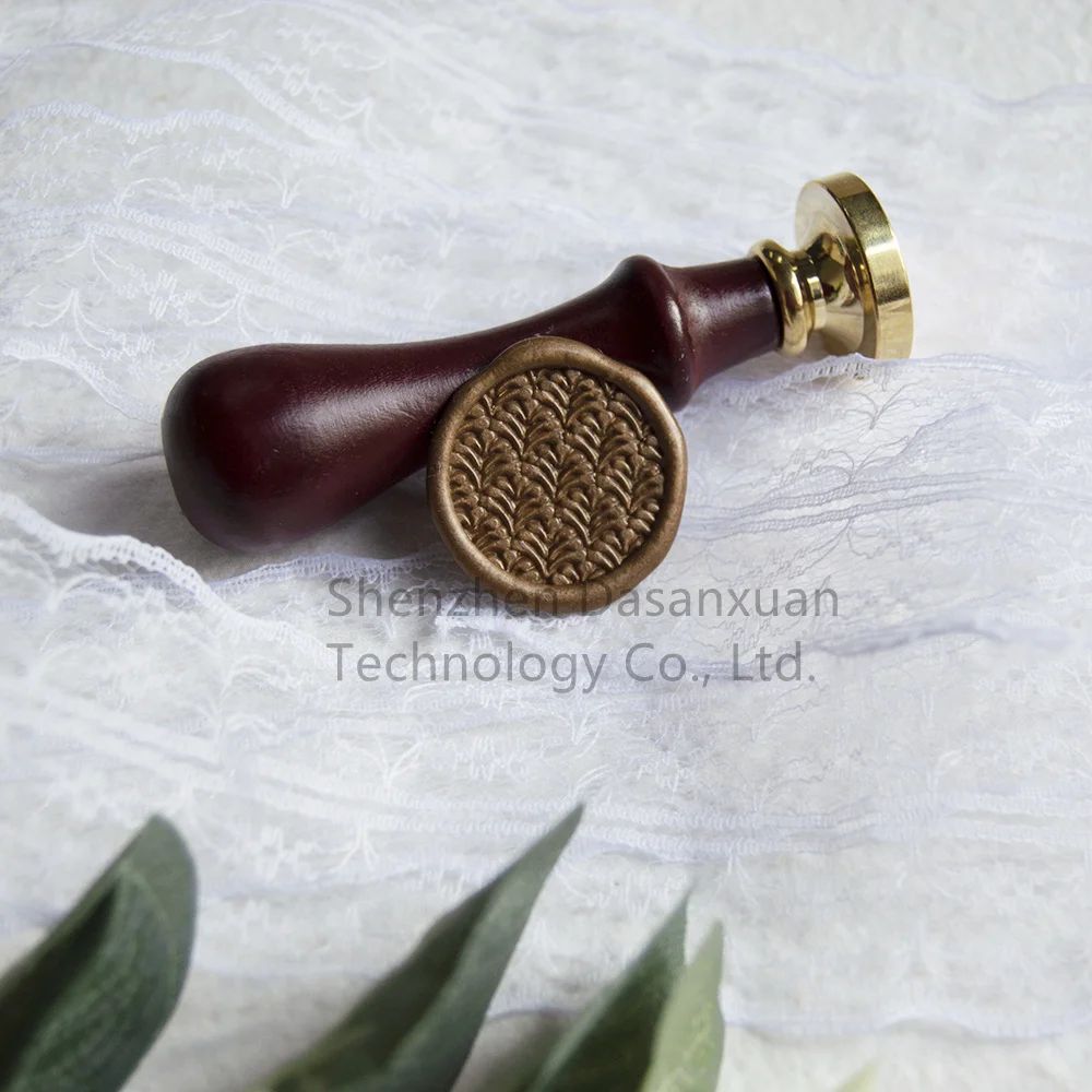 Be Our Guest Plant Wax Seal Stamp Pattern Retro Antique Image Multiple Size Options Metal Head GZZ023