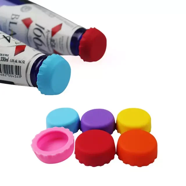 Custom Printing LOGO 30mm Silicone Beer Bottle Caps  Water Bottle Saver Crown Caps Wine Cap
