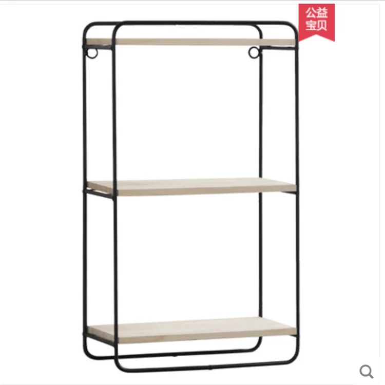 Plastic wall mount hanging float plate rack layers shelves storage organizer display board with hook