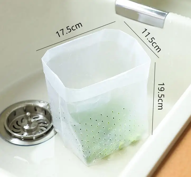 30pcs/Set  Household Kitchen Sink Self-standing Large Garbage Bag Sink Filter Trash Storage Drain Bag Rubbish Bag