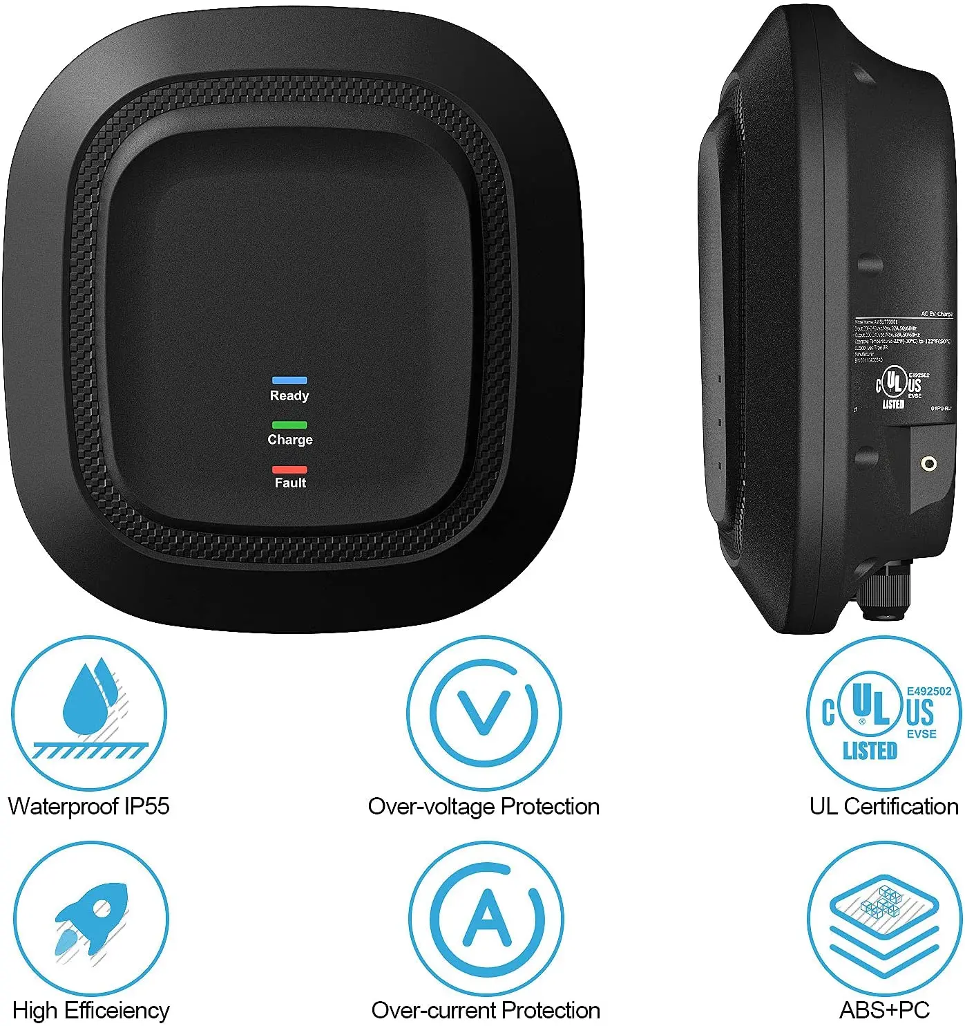 Retail Type 1/ J1772 Connector EV Charging Station (NEMA 6-50)  plug &play Electric Vehicle EV Car Charger Wallbox