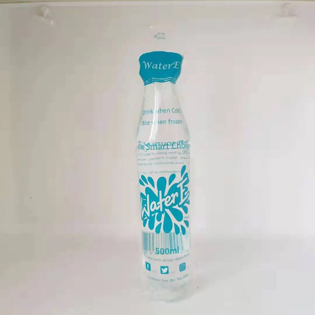 
laminated bags disposable bottle shape juice packing pouches for juice or water packing 