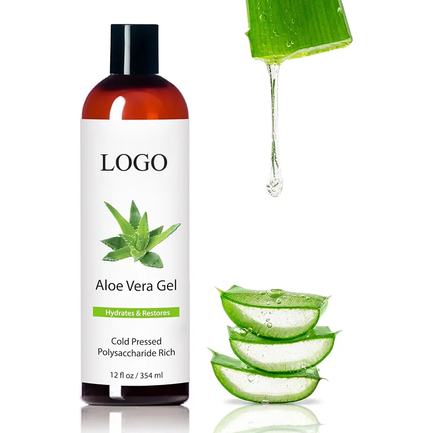 Wholesale Organic OEM Pure Aloe Vera Gel Face Skin Care All Skin Types Aloe Vera Moisturizer Soothing Cream Aloe Vera Gel