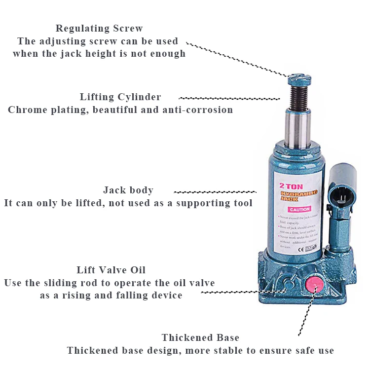 Автомобильный гидравлический домкрат 2 тонны