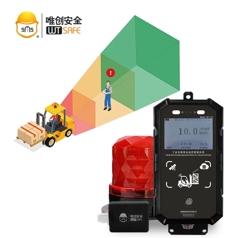 Industrial Vehicle Warehouse Safety truck reverse anti collision 77ghz radar sensor 24v forklift radar anti collision system