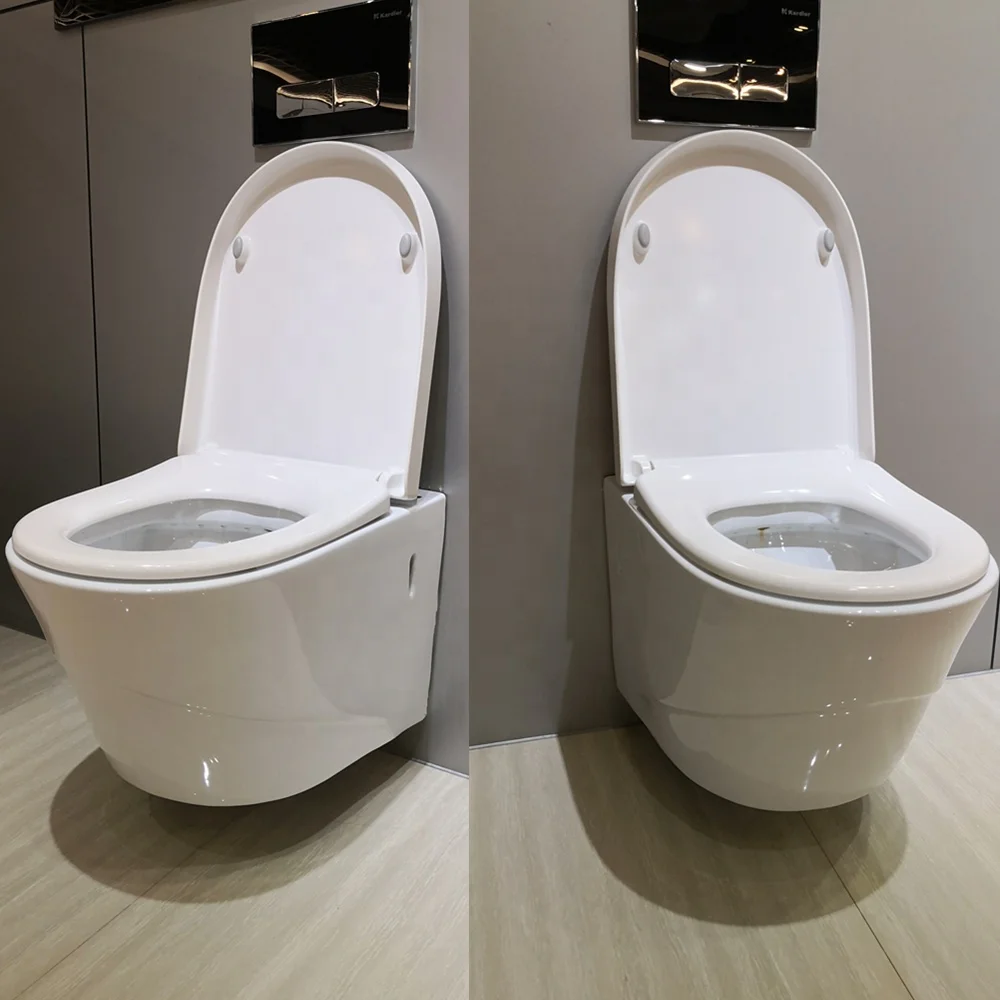 Wall mounted Hot sale Bathroom Ceramic flush toilet for concealed cistern