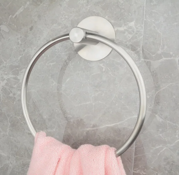 Modern Design Style Stainless Steel Wall Mount Towel Ring For Home Hotel Bathroom