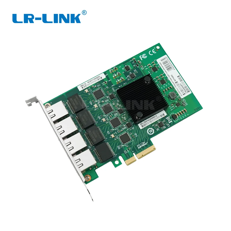 LRLINK PCIe x4 четырехпортовая медная гигабитная промышленная Автоматическая карта RJ45 TV Express NIC на основе Intel I210 широкий температурный ранг