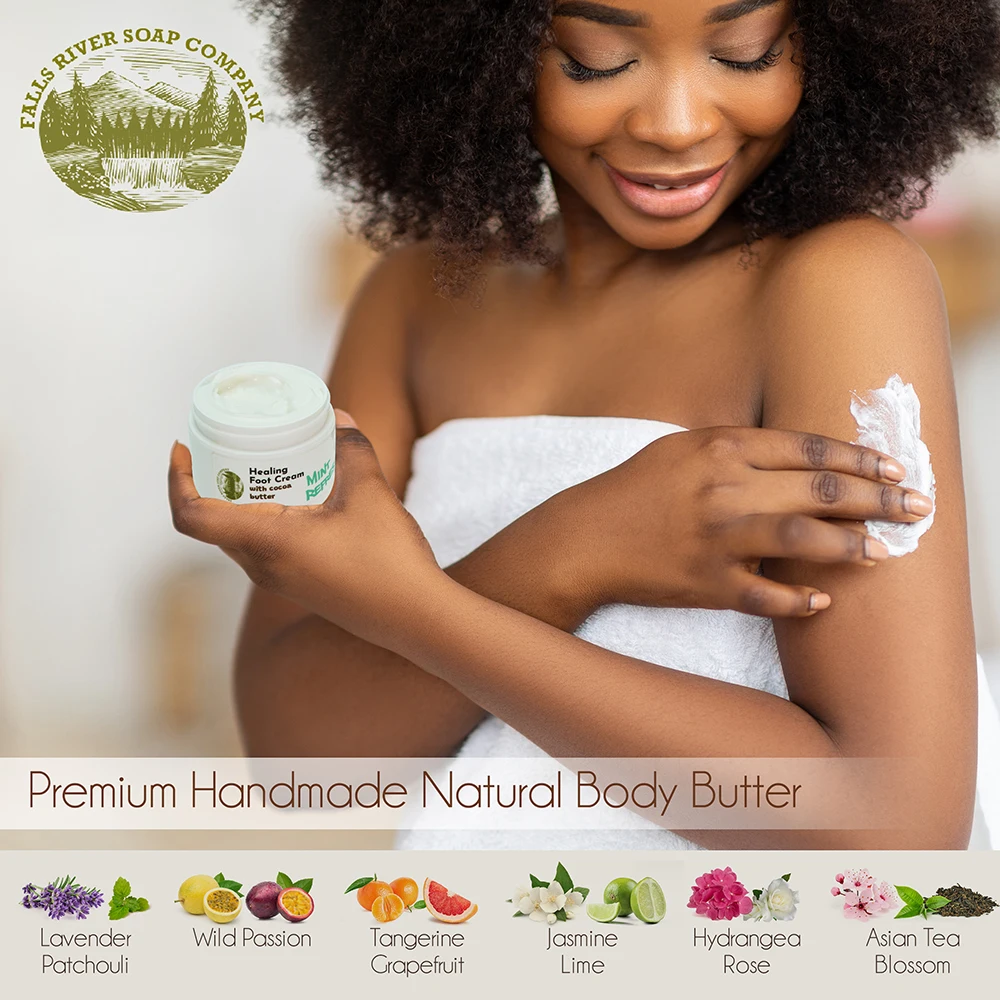 Private Label Organic Skin Care Premium Body Butter - Unscented Moisturizing Body Butter With Cocoa Butter and Coconut Oil